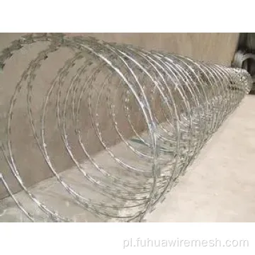 Concertina ocynkowana na gorąco (drut brzytwy)